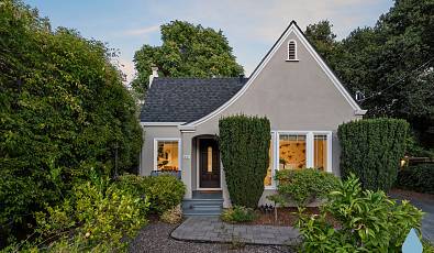 Charming and Centrally Located North Los Altos Storybook Home with Landscaped Backyard and Cottage